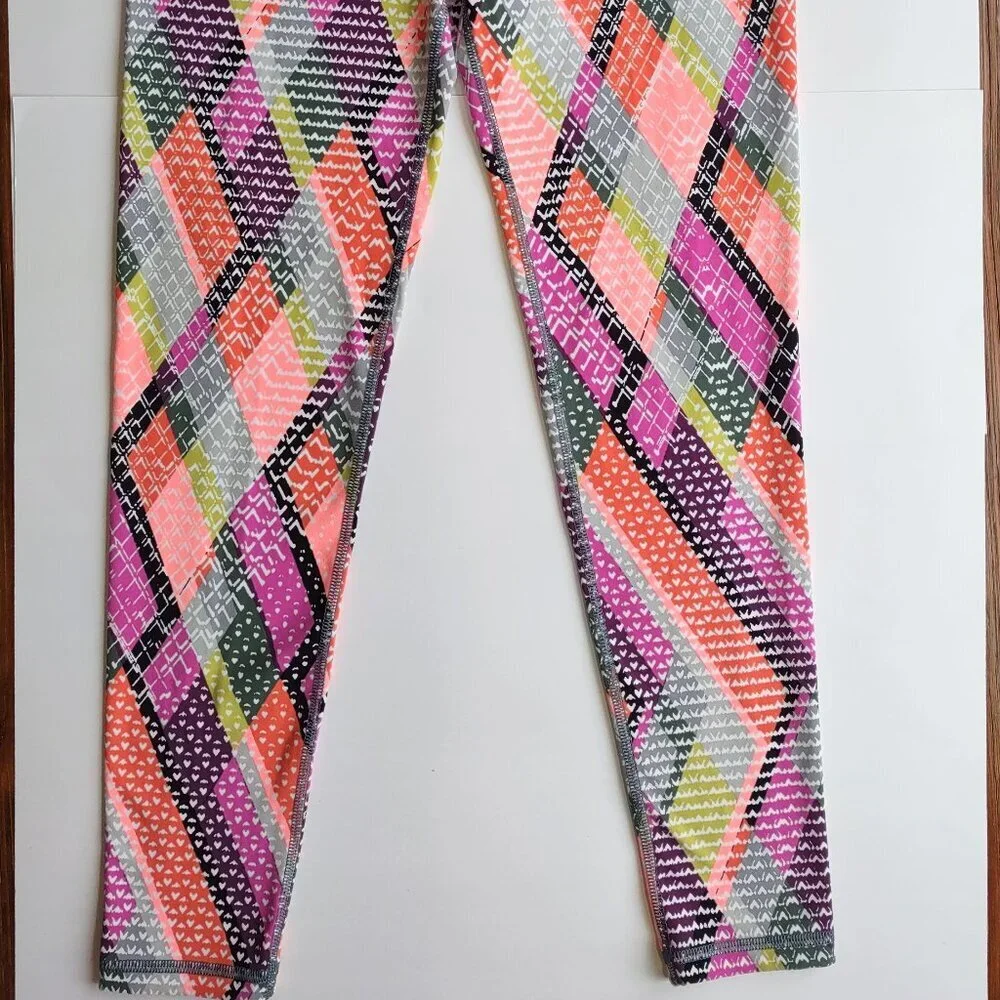 Victoria Sport Knockout Leggings Bold Geo Artsy Athletic Streetwear Sz Small - Picture 4 of 9